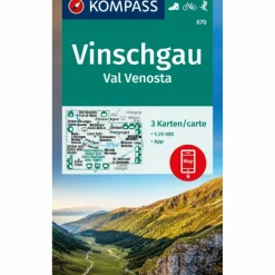 Wanderkarten Und Winterkarten|Wanderkarten Und Winterkarten*KOMPASS WANDERKARTEN-SET 670 VINSCHGAU (3 KARTEN)