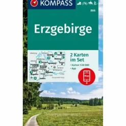 Wanderkarten Und Winterkarten|Wanderkarten Und Winterkarten*KOMPASS WANDERKARTEN-SET 866 ERZGEBIRGE (2 KARTEN) 1:50.000