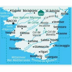 KOMPASS WANDERKARTEN-SET 2251 KORSIKA SÜD^ Wanderkarten Und Winterkarten|Wanderkarten Und Winterkarten