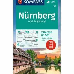 KOMPASS WANDERKARTEN-SET 163 NÜRNBERG UND UMGEBUNG^ Wanderkarten Und Winterkarten|Wanderkarten Und Winterkarten