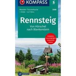 KOMPASS WANDER-TOURENKARTE RENNSTEIG - Wanderkarte^ Wanderkarten Und Winterkarten|Wanderkarten Und Winterkarten