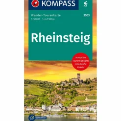 Wanderkarten Und Winterkarten|Wanderkarten Und Winterkarten*KOMPASS WANDER-TOURENKARTE RHEINSTEIG 1:50.000