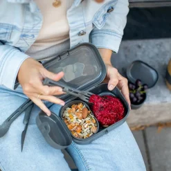 KOZIOL CUTLERY SET 3-PIECES KLIKK POCKET - Campingbesteck^ Campingtöpfe Und Campinggeschirr