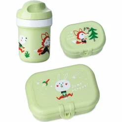 KOZIOL LUNCH BOX SET + WATER BOTTLE 200ML HOP ON TO GO SET OF 3 - Essensbox^ Campingtöpfe Und Campinggeschirr