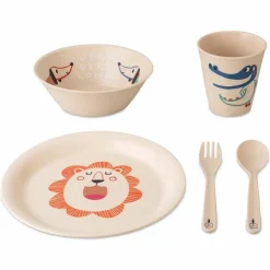 KOZIOL Campingtöpfe Und Campinggeschirr*PLATE + BOWL + CUP + CUTLERY SET VERY VERY AT HOME SET OF 4 - Campinggeschirr