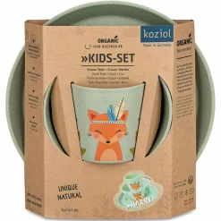 KOZIOL SMALL PLATE + BOWL + CUP CONNECT HARRY SET OF 3 - Geschirrset^ Campingtöpfe Und Campinggeschirr
