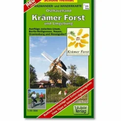 Fahrradkarten|Wanderkarten Und Winterkarten*KRÄMER FORST  UND UMGEBUNG 1 : 35 000. R - Wanderkarte