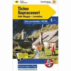 Winterkarten|Wanderkarten Und Winterkarten*KUF SCHWEIZ WANDERKARTE 26 TESSIN - Wanderkarte