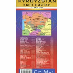 Straßenkarten|Straßenkarten*KYRGYZTAN GEOGRAPHICAL MAP 1 : 750 000 - Straßenkarte