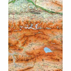 Straßenkarten|Straßenkarten*KYRGYZTAN GEOGRAPHICAL MAP 1 : 750 000 - Straßenkarte