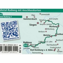 LAHNTAL-RADWEG 1 : 50 000 - Fahrradkarte^ Fahrradkarten|Fahrradkarten