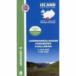 Wanderkarten Und Winterkarten|Wanderkarten Und Winterkarten*LANDMANNALAUGAR - PORSMÖRK 1 : 100 000 - Wanderkarte