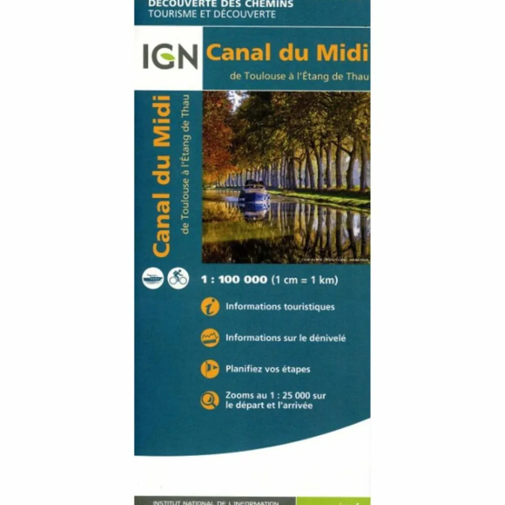 LE CANAL DU MIDI^ Fahrradkarten|Gewässerkarten