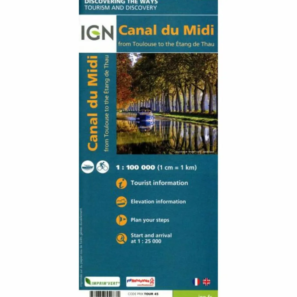 LE CANAL DU MIDI^ Fahrradkarten|Gewässerkarten