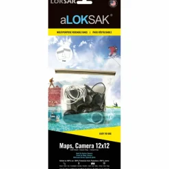 Loksak A MAPS 12X12 (29.8X30.5 CM) 2 STÜCK, STRASSENKARTEN - Wertsachenaufbewahrung^ Wasserdicht Verpackt|Fahrradtaschen Und Fahrradrucksäcke