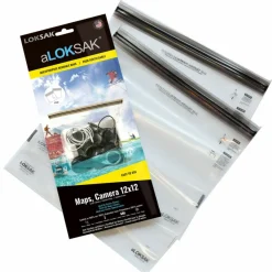 Loksak A MAPS 12X12 (29.8X30.5 CM) 2 STÜCK, STRASSENKARTEN - Wertsachenaufbewahrung^ Wasserdicht Verpackt|Fahrradtaschen Und Fahrradrucksäcke