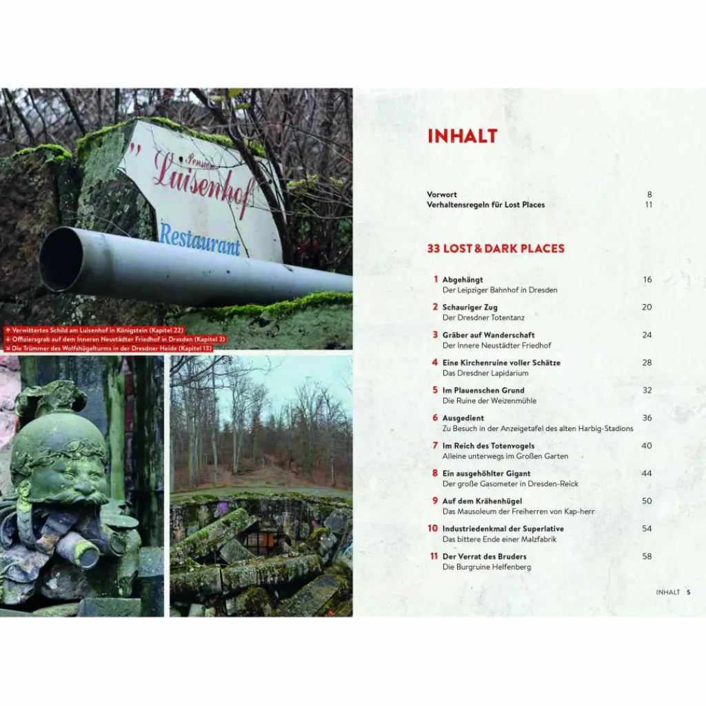 Reiseführer Deutschland*LOST & DARK PLACES DRESDEN UND UMGEBUNG - Reiseführer