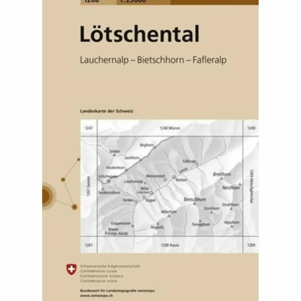 LÖTSCHENTAL 1 : 25 000 - Wanderkarte^ Wanderkarten Und Winterkarten|Wanderkarten Und Winterkarten