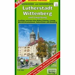 Fahrradkarten|Wanderkarten Und Winterkarten*LUTHERSTADT WITTENBERG UND UMGEBUNG - Wanderkarte