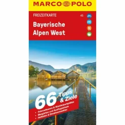 MARCO POLO FREIZEITKARTE 45 BAYERISCHE ALPEN WEST 1:100.000^ Straßenkarten|Straßenkarten