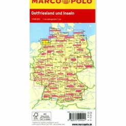 Straßenkarten|Straßenkarten*MARCO POLO FREIZEITKARTE 5 OSTFRIESLAND UND INSELN 1:100.000