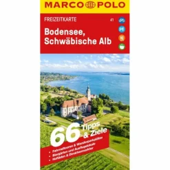 MARCO POLO FREIZEITKARTE 41 BODENSEE, SCHWÄBISCHE ALB - Karte^ Straßenkarten|Straßenkarten