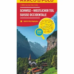 MARCO POLO KARTE SCHWEIZ BLATT 1 SCHWEIZ - WESTLICHER TEIL - Straßenkarte^ Straßenkarten|Straßenkarten