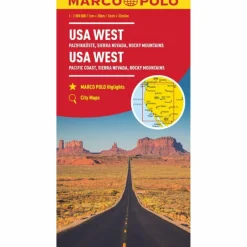 MARCO POLO KONTINENTALKARTE USA WEST 1:2 MIO.^ Straßenkarten|Straßenkarten
