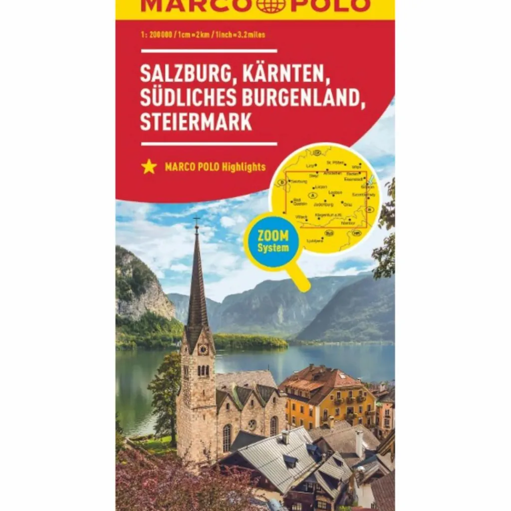 Straßenkarten|Straßenkarten*MARCO POLO REGIONALKARTE ÖSTERREICH 02 SALZBURG, KÄRNTEN - Straßenkarte