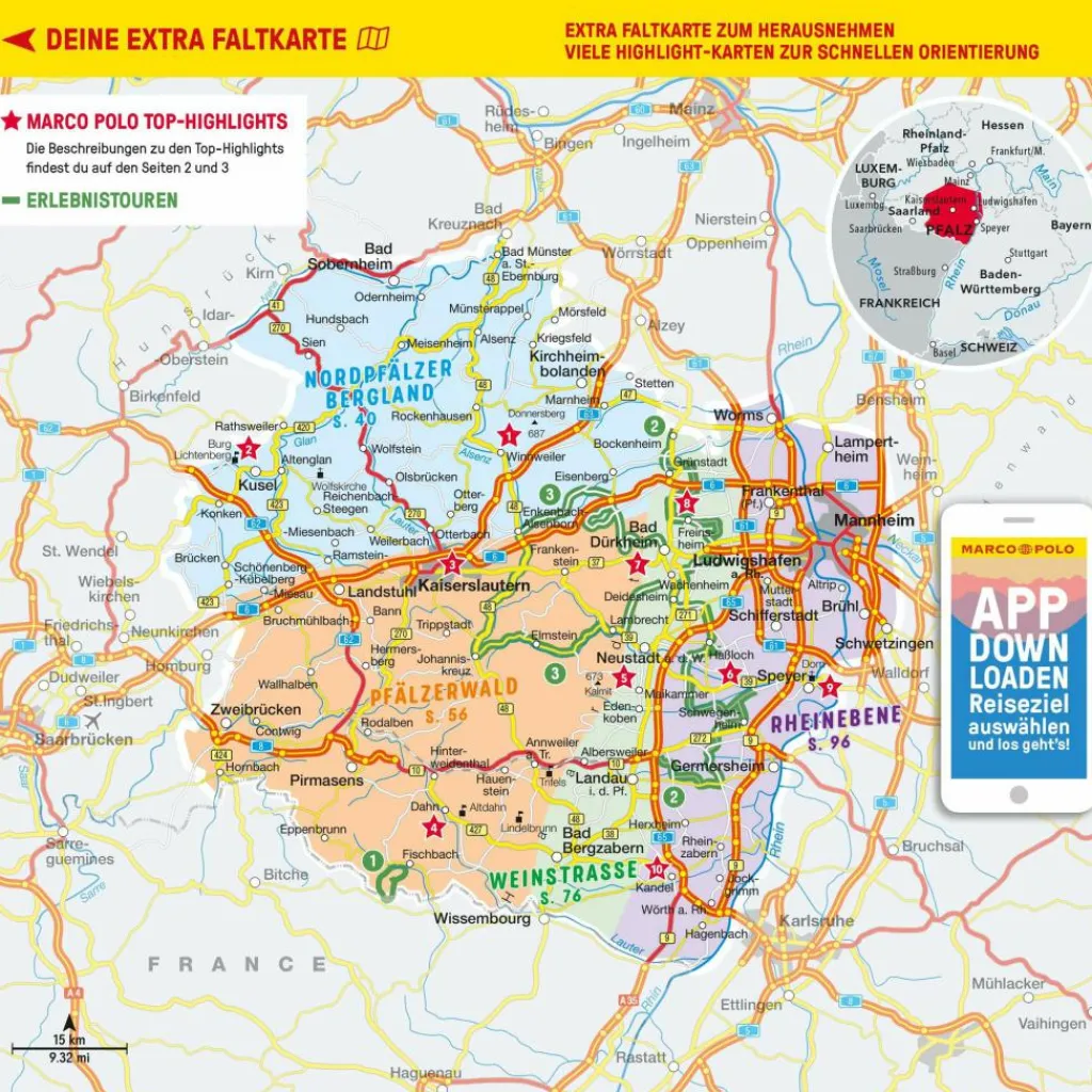 Reiseführer Deutschland*MARCO POLO REISEFÜHRER PFALZ