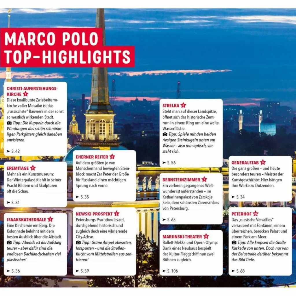 MARCO POLO REISEFÜHRER ST. PETERSBURG - Reiseführer^ Reiseführer Osteuropa