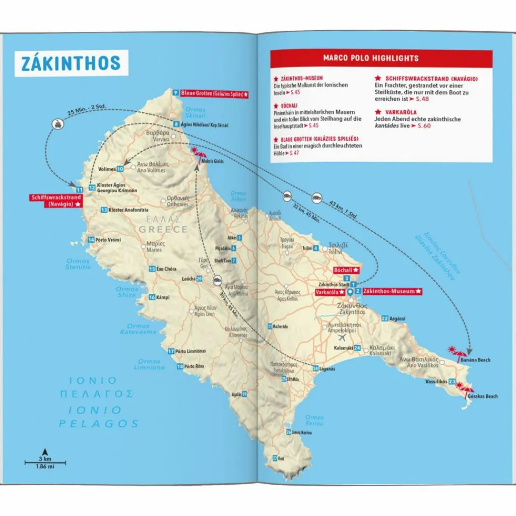 MARCO POLO REISEFÜHRER ZÁKINTHOS, ITHÁKI, KEFALLONIÁ, LÉFKAS^ Reiseführer Südosteuropa