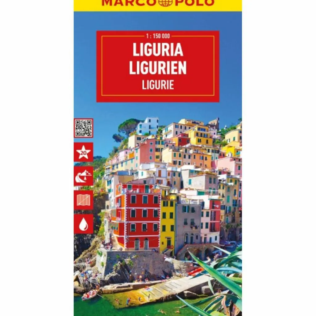 MARCO POLO REISEKARTE ITALIEN 05 LIGURIEN 1:150.000 - Straßenkarte^ Straßenkarten|Straßenkarten