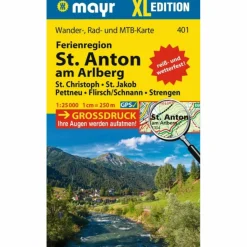 Wanderkarten Und Winterkarten|Wanderkarten Und Winterkarten*MAYR WANDERKARTE FERIENREGION ST. ANTON AM ARLBERG XL