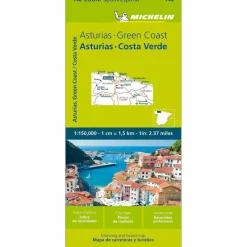 MICHELIN ASTURIAS, COSTA VERDE - Straßenkarte^ Straßenkarten|Straßenkarten