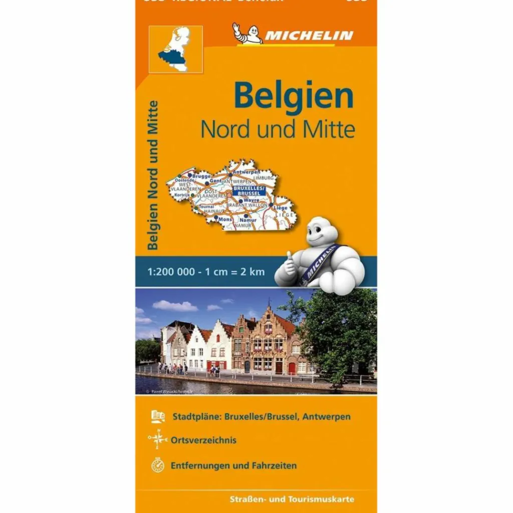 MICHELIN BELGIEN NORD UND MITTE - Straßenkarte^ Straßenkarten|Straßenkarten