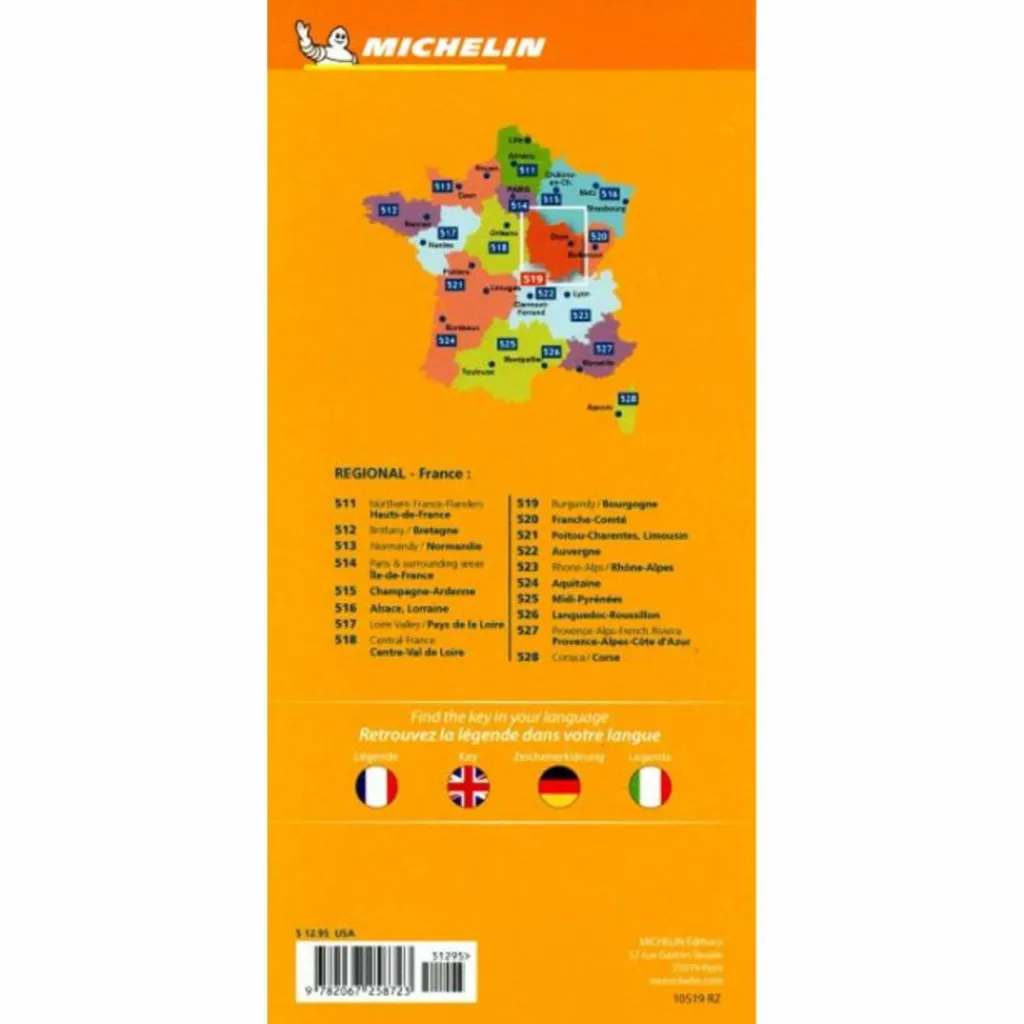 Straßenkarten|Straßenkarten*MICHELIN BURGUND - Straßenkarte