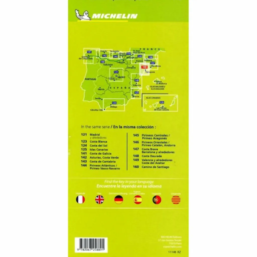 MICHELIN COSTA DAURADA - Straßenkarte^ Straßenkarten|Straßenkarten