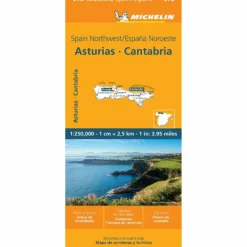 MICHELIN MAP SPAIN: NORTHWEST, ASTURIAS, CANTABRIA MAP 572 - Straßenkarte^ Straßenkarten|Straßenkarten