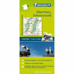 MICHELIN OBERRHEIN, SCHWARZWALD 1:200.000 - Straßenkarte^ Straßenkarten|Straßenkarten