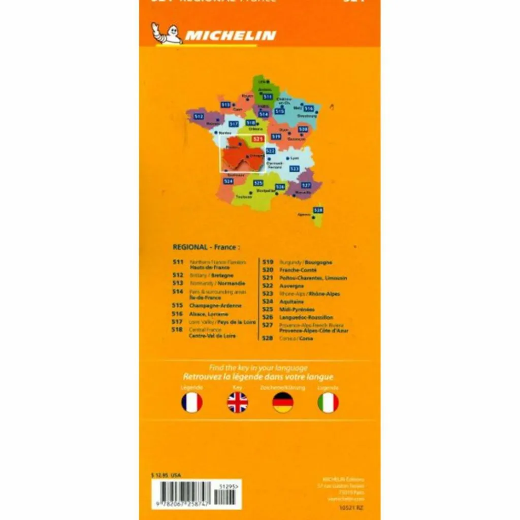 MICHELIN POITOU-CHARENTES - Straßenkarte^ Straßenkarten|Straßenkarten