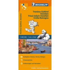 MICHELIN TRENTINO-SÜDTIROL,VENETIEN - Straßenkarte^ Straßenkarten|Straßenkarten