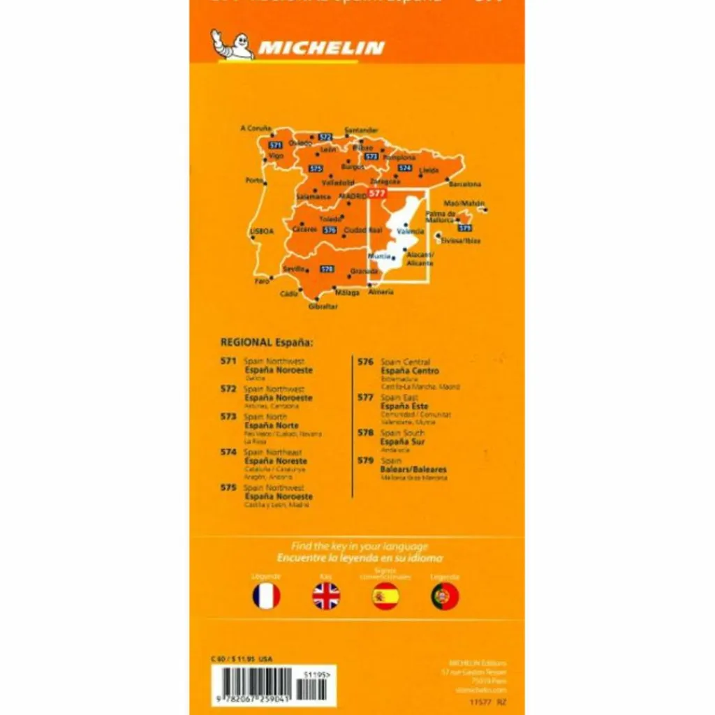 Straßenkarten|Straßenkarten*MICHELIN VALENCIA, MURCIA - Straßenkarte