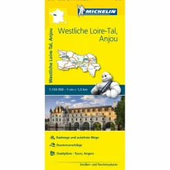 Straßenkarten|Straßenkarten*MICHELIN WESTLICHES LOIRETAL - ANJOU - Straßenkarte