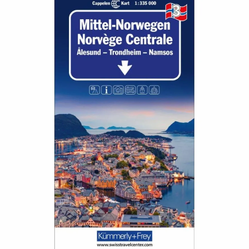 MITTEL-NORWEGEN NR. 03 REGIONALKARTE NORWEGEN 1:335 000 - Straßenkarte^ Straßenkarten|Straßenkarten
