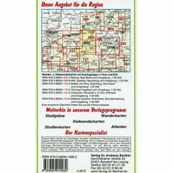 MITTLERES SAALETAL, JENA UND UMGEBUNG 1: - Wanderkarte^ Fahrradkarten|Wanderkarten Und Winterkarten