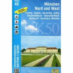 Fahrradkarten|Wanderkarten Und Winterkarten*MÜNCHEN NORD UND WEST 1 : 50 000 ((UK 50-40)