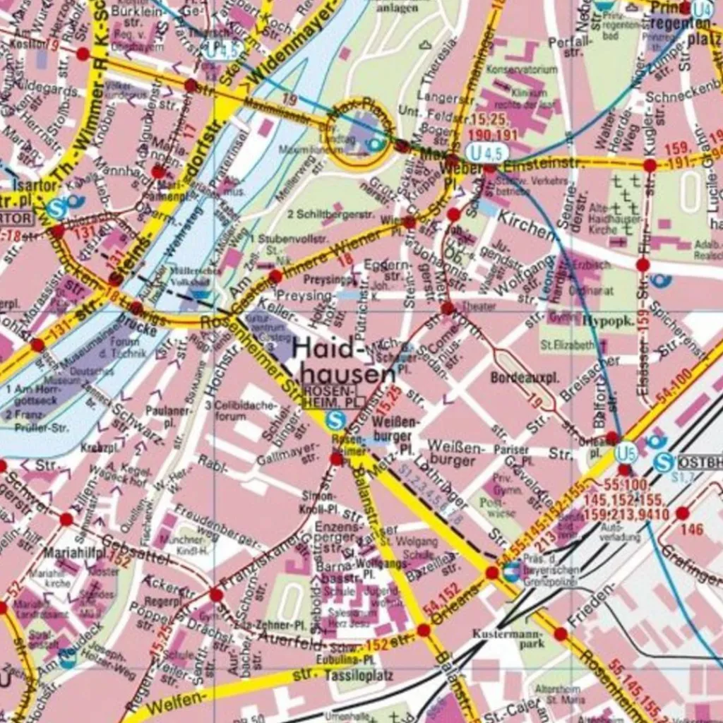 Wandkarten Und Poster*MÜNCHEN STADTPLAN PLANO - Poster