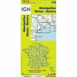 MONTPELLIER.NÎMES.BÉZIERS 1:100 000 - Karte^ Straßenkarten|Straßenkarten
