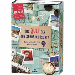 Kinder Moses Verlag Reisespiele|Kinderreisespiele Und Spielzeug*FERNWEH - DAS QUIZ DER SEHNSUCHTSORTE - Reisespiel